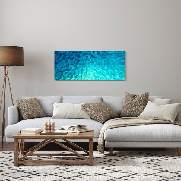 Obraz - abstraktné kocky (120x50 cm)