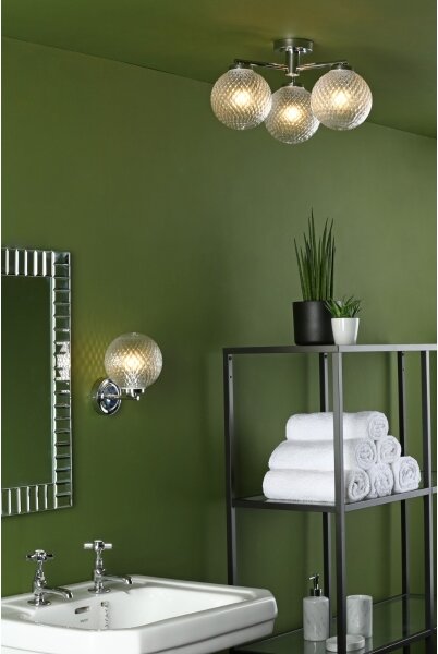 Där Lighting WAY0750 - Kúpeľňové nástenné svietidlo WAYNE 1xG9/3W/230V IP44 chróm