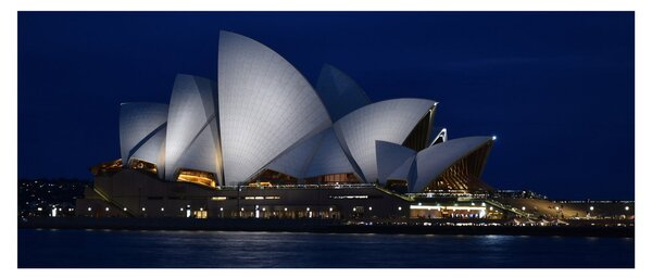Obraz nočného Sydney (120x50 cm)