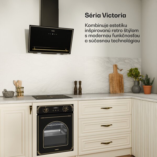 Klarstein Victoria sklokeramická varná doska | 3 zóny | Elegantná, nadčasová | 5000 W | 45 cm