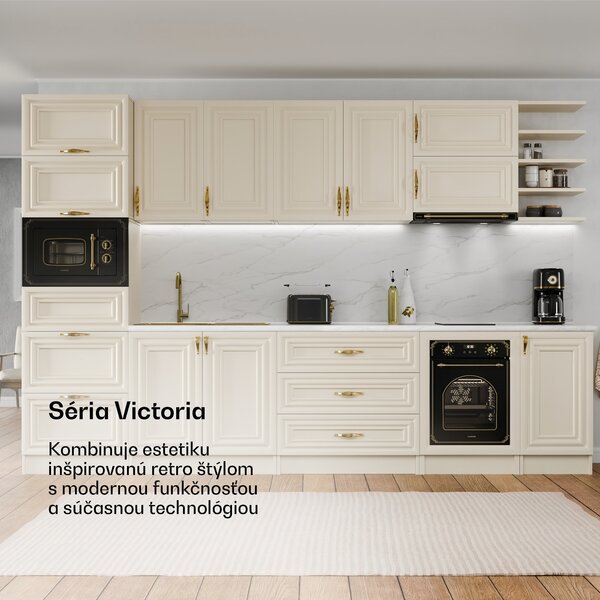 Klarstein Victoria vstavaná rúra 45 cm 49 l čierna
