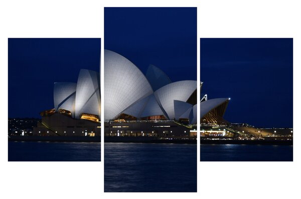Obraz nočného Sydney (90x60 cm)
