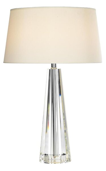 Där Lighting CYP4208 - Stolná lampa CYPRUS 1xE27/60W/230V krémová/číra