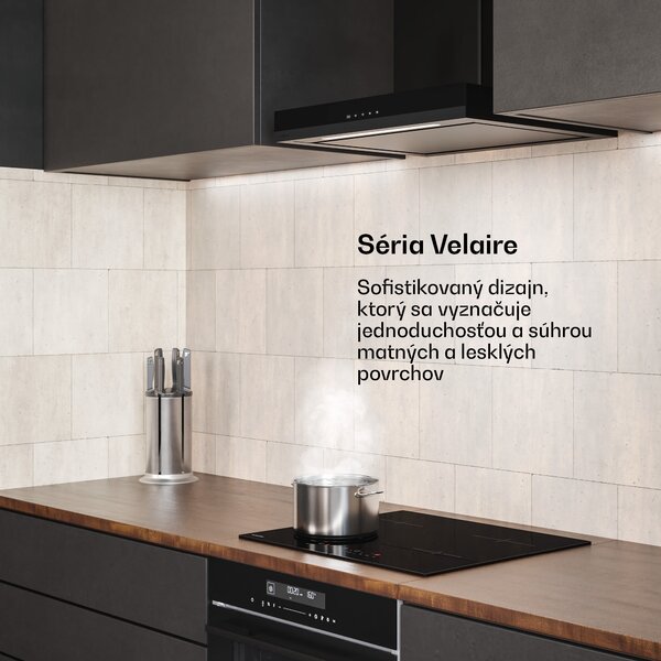 Klarstein Velaire odsávač pár | Elegantný, minimalistický, výkonný | Trieda A++ | 600 m³/h | 60 cm
