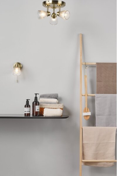 Där Lighting CED0775 - Kúpeľňové nástenné svietidlo CEDRIC 1xG9/25W/230V IP44, mosadzné prevedenie