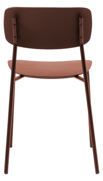 Jedálenské stoličky v súprave v terakotovej farbe 2 ks Kirkland – Unique Furniture