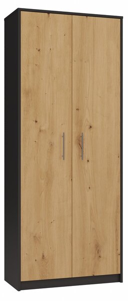 TP Living Knižnica OLIV 2D antracit/dub artisan