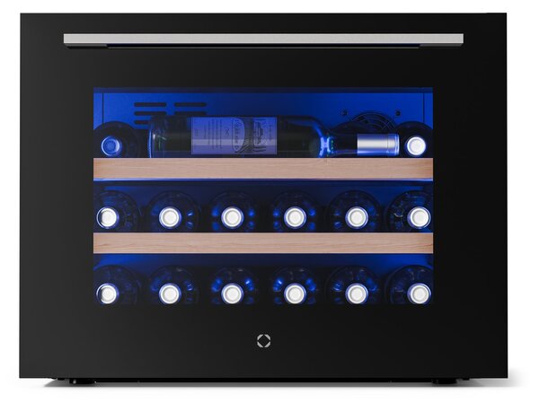 Klarstein Illuminosa vstavaná vinotéka | Moderná | UV ochrana | 61 litrov | 19 fliaš | 60 cm