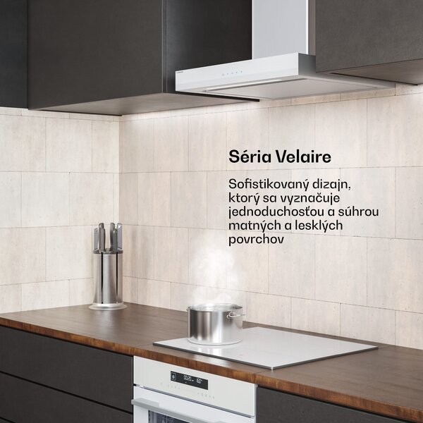 Klarstein Velaire odsávač pár | Elegantný, minimalistický, výkonný | Trieda A++ | 600 m³/h | 60 cm
