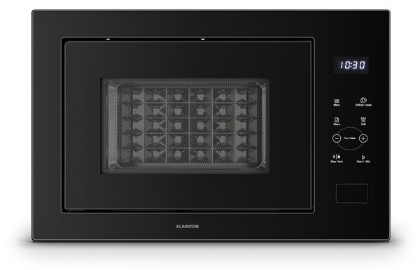 Klarstein Velaire vstavaná mikrovlnná rúra s grilom | 1200 W gril | 850 W mikrovlnka | 60 cm
