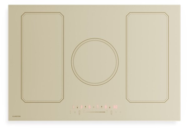 Klarstein Victoria indukčná varná doska | 5 varných zón | retro dizajn | 11500 W | 77 cm