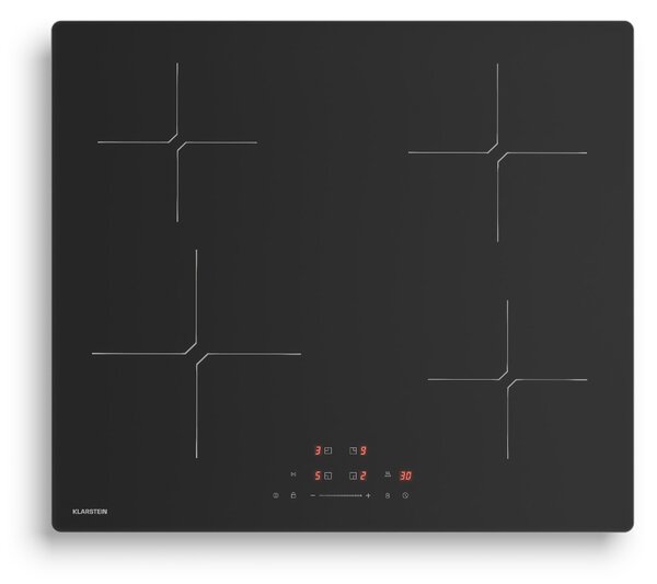 Klarstein PowerGlide indukčná varná doska | Odolná proti poškriabaniu | 4 varné zóny | 7400 W | 60 cm