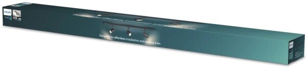 Philips - LED stmievateľné bodové svietidlo v lište systému EASYLINK 3xGU10/6,2W/230V 1m čierna