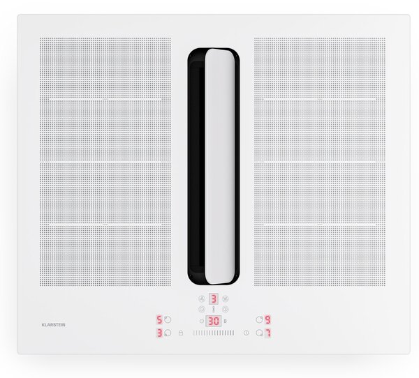 Klarstein ChefFusion indukčná varná doska s odsávačom pár | 4 varné zóny | 7200 W | 504,3 m³/h | 60 cm