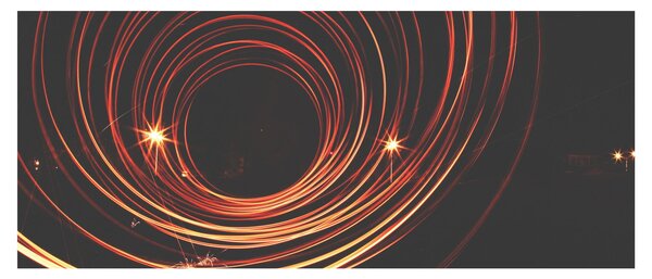 Obraz abstraktných liniek (120x50 cm)