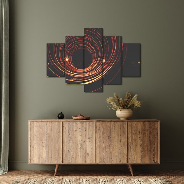 Obraz abstraktných liniek (150x105 cm)