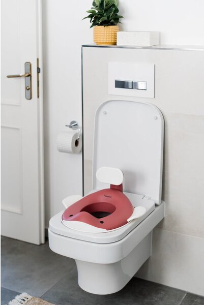 Tmavoružové detské WC sedadlo Dusty pink – Kindsgut