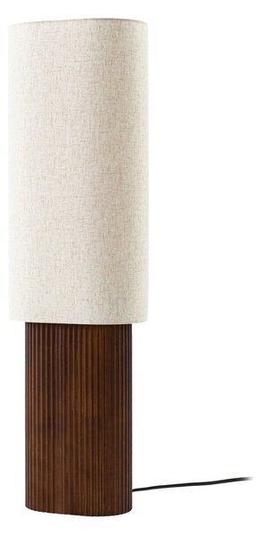 Stojacie Lampa Lindby, Kimiko, Drevo, Obývacia izba, Tkanina / Textil, Škandinávsky