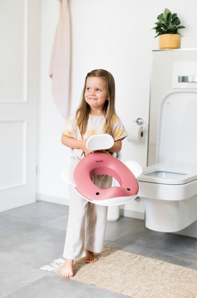 Tmavoružové detské WC sedadlo Dusty pink – Kindsgut