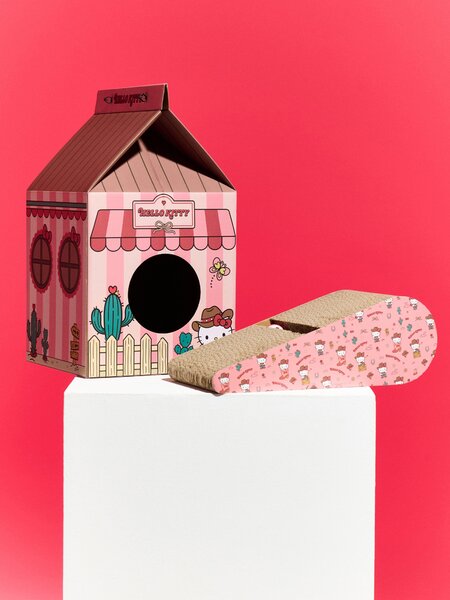 Sinsay - Kartónový domček pre mačku Hello Kitty - ružová