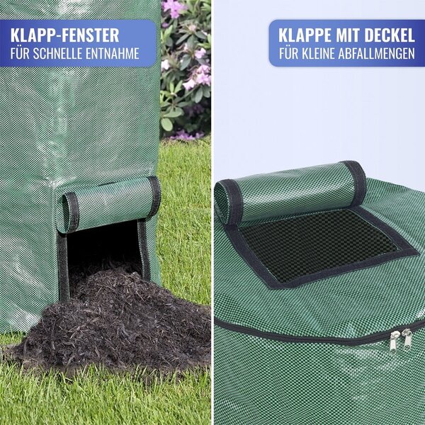 Zelené kompostéry v súprave 2 ks 125 l – Maximex