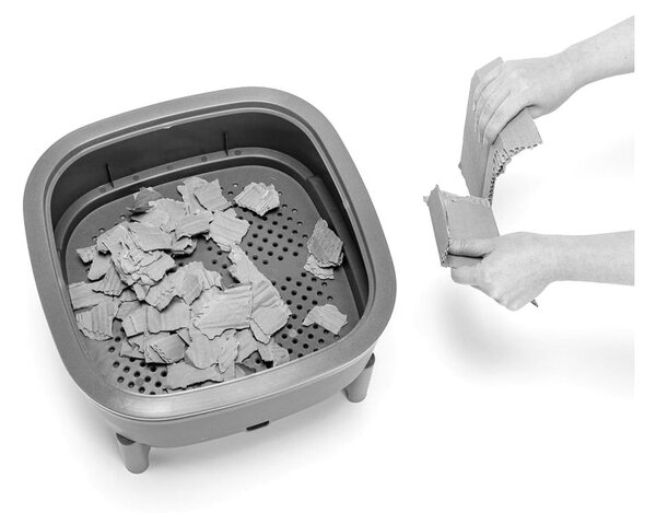 Sivý kompostér 30 l Urbalive – Plastia