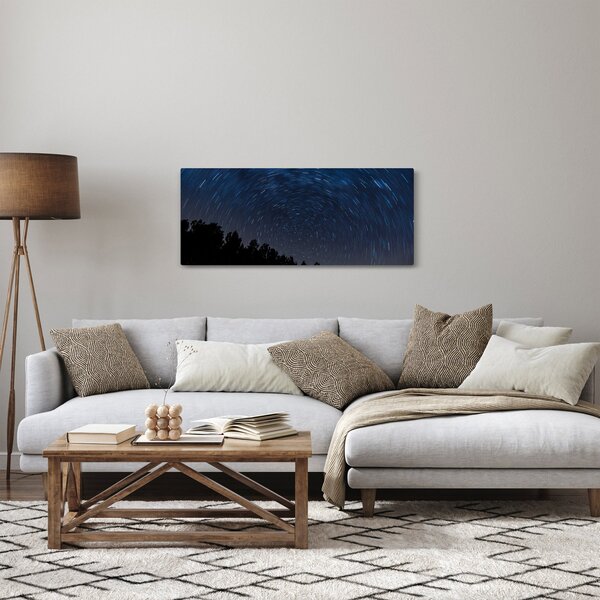Obraz nočnej oblohy (120x50 cm)