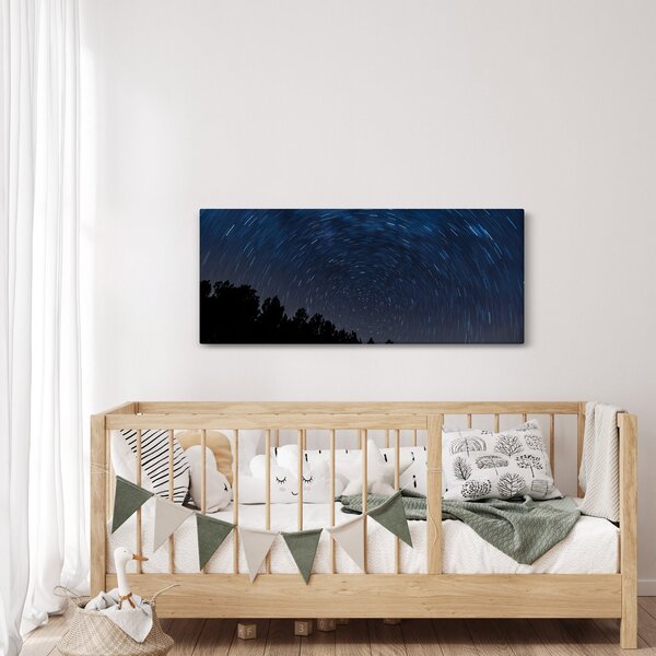 Obraz nočnej oblohy (120x50 cm)