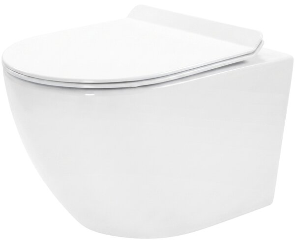Závesná WC misa CARLO Flat Mini - biela
