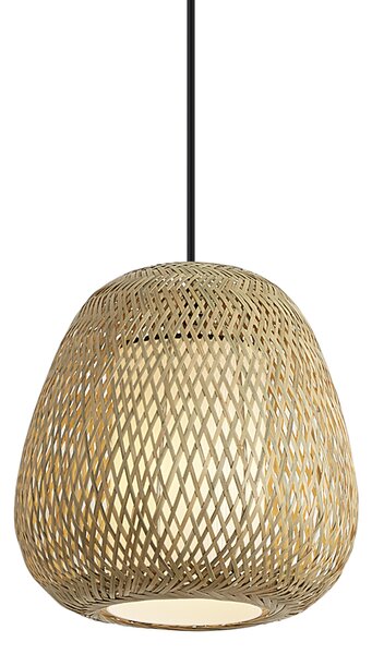 Japandi závesná lampa bambusová 30cm IP44 - Moana