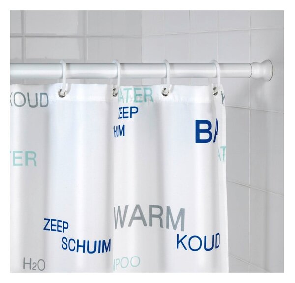Biela tyč na sprchový záves 110 - 245 cm – Wenko