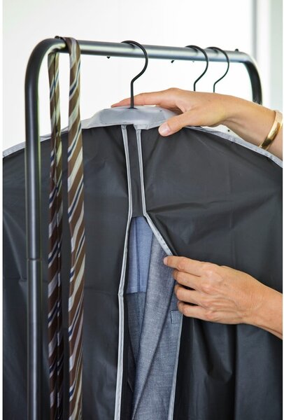 Čierny závesný obal na oblečenie Compactor Suit Bag