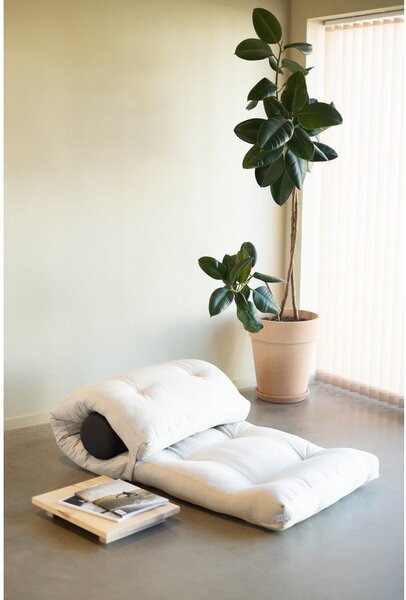 Variabilný skladací matrac Karup Design Wrap Linen/Dark Grey, 70 x 200 cm