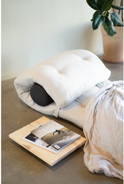Variabilný skladací matrac Karup Design Wrap Linen/Dark Grey, 70 x 200 cm