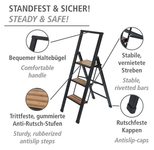 Kovové schodíky 119 cm – Wenko