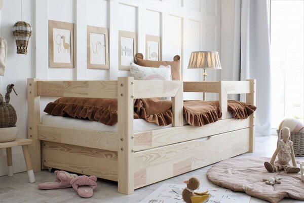 Detská posteľ BASIC DUO PLUS RZ verzia so zásuvkou/prístelkou