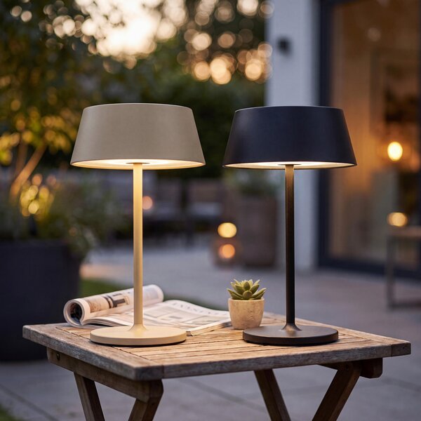NABÍJATEĽNÁ STOLNÁ LAMPA, 15/25 cm Dieter Knoll - Interiérové svietidlá