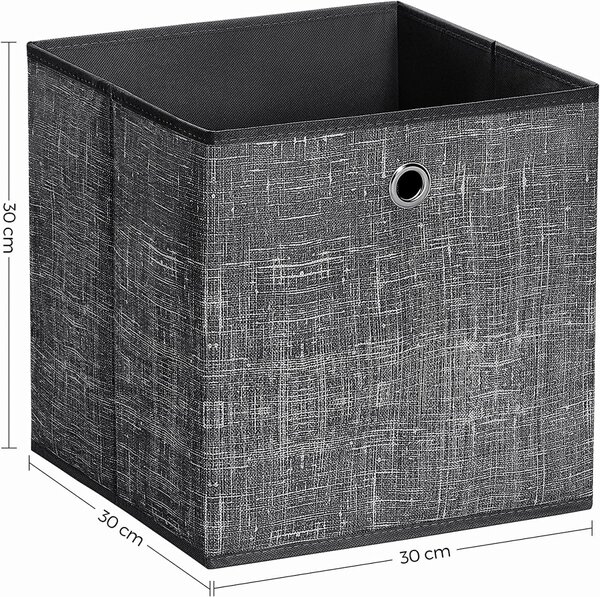 SONGMICS Úložné boxy Fora šedé - 6 kusů