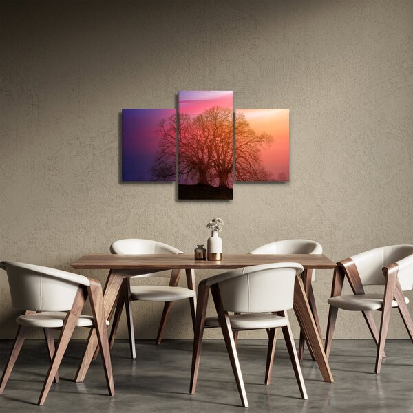 Obraz stromov v hmle (90x60 cm)