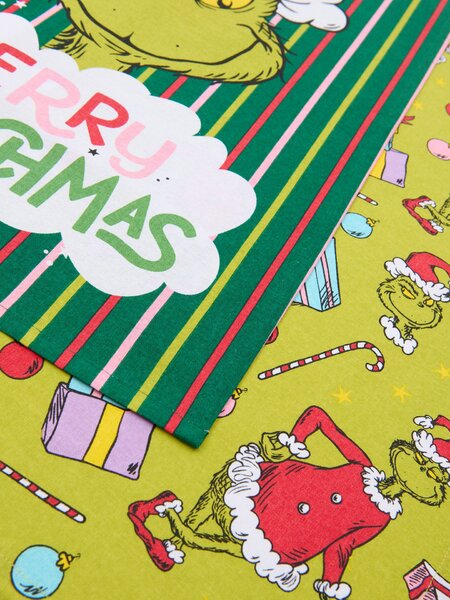 Sinsay - Vianočné kuchynské utierky Grinch 2 pack - viacfarebná