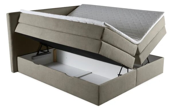Zltahala.sk Kontinentálna boxspring posteľ ANNA 200x220, šedá (gerra 90)