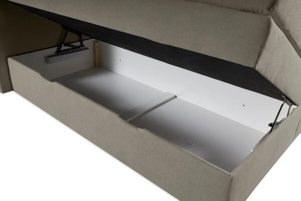 Zltahala.sk Kontinentálna boxspring posteľ ANNA 200x220, šedá (gerra 90)