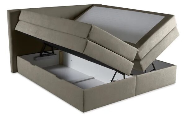 Zltahala.sk Kontinentálna boxspring posteľ ANNA 200x220, šedá (gerra 90)