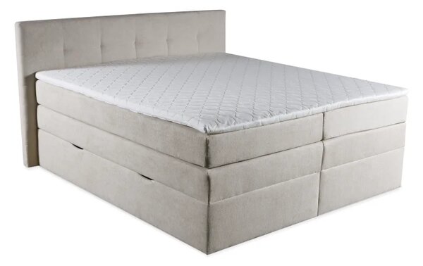 Zltahala.sk Kontinentálna boxspring posteľ ANNA 200x220, šedá (gerra 90)
