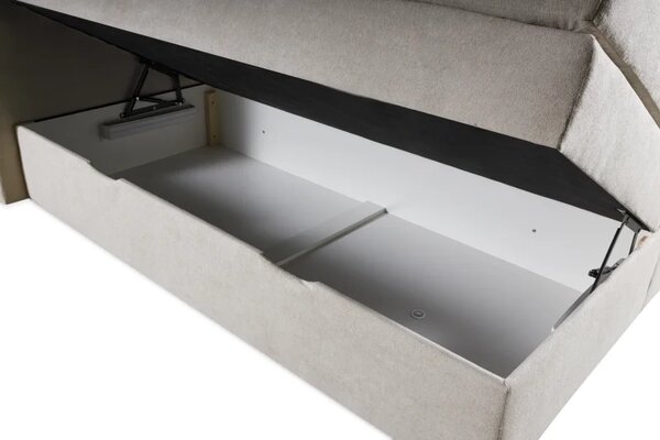 Zltahala.sk Kontinentálna boxspring posteľ ANNA 200x220, šedá (gerra 90)