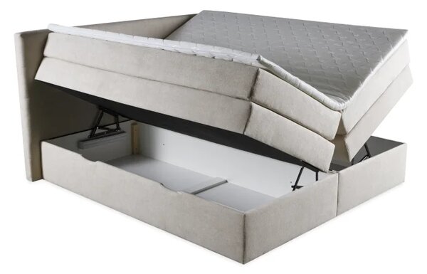 Zltahala.sk Kontinentálna boxspring posteľ ANNA 200x220, šedá (gerra 90)