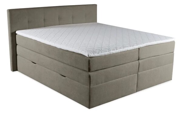 Zltahala.sk Kontinentálna boxspring posteľ ANNA 200x220, šedá (gerra 90)