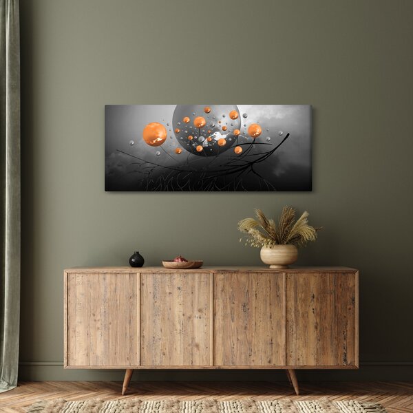 Obraz oranžových gulí (120x50 cm)