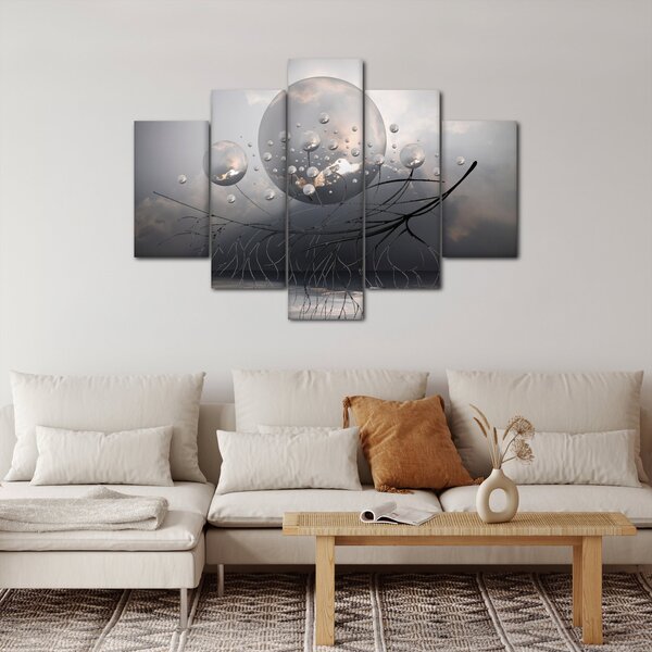 Obraz abstraktných gulí (150x105 cm)