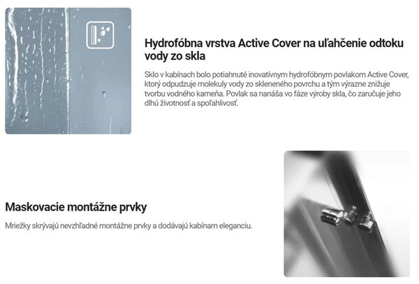 Deante Kerria Plus, posuvné sprchové dvere 100x200 cm, 6mm číre sklo, chrómový profil, DEA-KTSPN10P